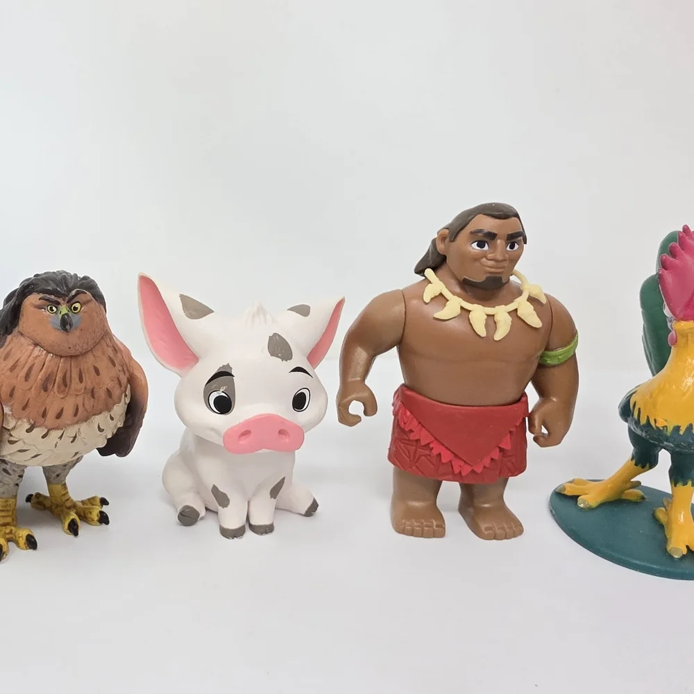 Moana Disney Movie Maui Pua Heihei Toy Figures